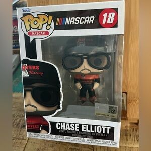 Funko Pop Chase Elliott in Black and Orange Racing Gear